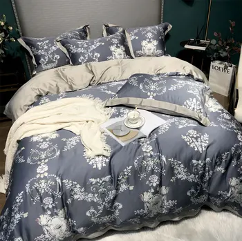 Tradițional European de flori set de lenjerie de pat pentru adulti,plină regina king rustic dublu textile acasă cearșaf față de pernă quilt capac
