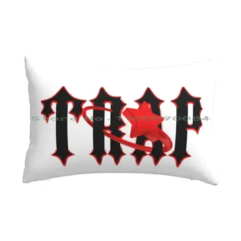 Trapstar Pop Fum Crip Star Iced Out Design-Întuneric Londra Pernă Roșie Caz 20x30 50*75 Canapea Dormitor Desene animate de Animale Desene animate Fata
