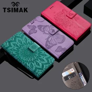 Tsimak Portofel Caz Pentru LG G7 ThinQ G710EM G710PM G710VMP G710ULM G710EMW G710EAW G710AWM Flip Portofel din Piele PU Capac Telefon