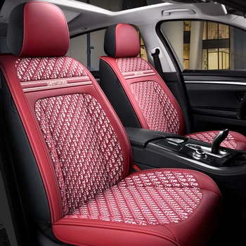 Universal Auto Seat Cover Set Complet Pentru Femei Fit Nissan Altima Murano Rouge QASHQAI LOVITURI TIIDA rezistent la Uzura Protector