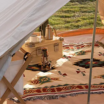 Universal Camping Pătură Multifunctionale Refolosibile Stil Boho Cort Plaja Mat În Aer Liber Pătură Pătură De Picnic