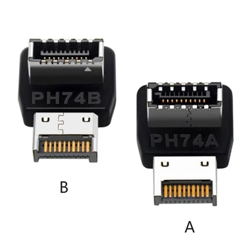 USB 3.1 Tip-E de 90 de Grade Convertor USB Antet Adaptor pentru Placa de baza Conector Calculator Accesorii PC Desktop DIY Piese