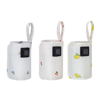 USB de Încărcare Încălzitor de biberoane pentru Sugari Sticla de Călătorie Portabil Cald Keeper Capac pentru Lapte în aer liber cu Apă de asistenta Medicala Accesorii
