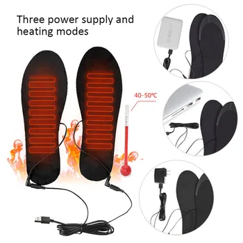 USB Încălzit Tălpi de Pantofi Picior Electrice de Încălzire Pad Picioarele Calde Ciorap Pad Mat de Iarnă Sport în aer liber, Încălzire Tălpi interioare de Iarnă Caldă