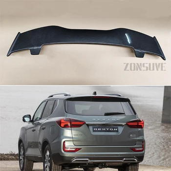 Utilizați Pentru Ssangyong Rexton 2021 Spoiler Plastic ABS Aspect Fibra de Carbon Hatchback Acoperiș Aripa Spate Body Kit Accesorii