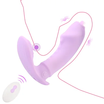 Vaginal Masaj G Spot Portabil Vibrator Stimulator Clitoris Lins Limbă Vibrator 10 Modul de Femeie Masturbari Jucarii Sexuale pentru Femei