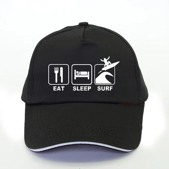 vara in aer liber, Mananca oamenii Dorm Surf Scrisori de Imprimare șapcă de baseball pentru femei de moda Surf hip hop capac Unisex sport de Agrement snapback hat
