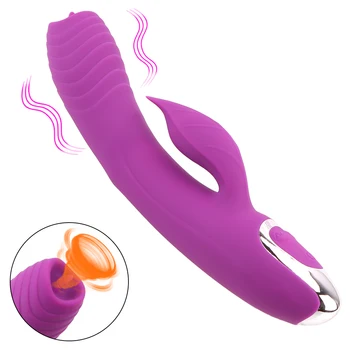 VATINE Biberon G Spot Clitoris Vagin Stimula Dublu Motor Limba Lins Jucarii Sexuale Pentru Femeile de sex Feminin Masturbari Penis artificial Vibratoare