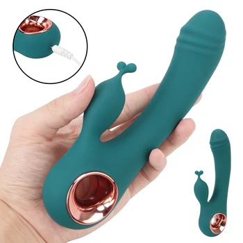 Vibrator Rabbit Vibrator punctul G, Clitorisul Stimularea 10 Frecvența Adult Produse Jucarii Sexuale pentru Femei Vaginal Anal Masaj