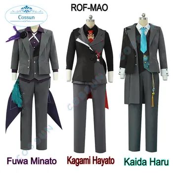 Vtuber Nijisanji ROF-MAO Kaida Haru/ Fuwa Minato/Kagami Hayato /Kenmochi Toya Cosplay Costum Halloween Joc OutfitsSuit