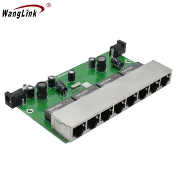 Wanglink personalizate 10/100Mbps Alimentare 24V 8 Porturi RJ45 Inversă PoE Switch cu VLAN-uri