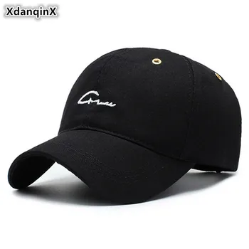 XdanqinX Snapback Cap Tinerilor Bărbați Șepci de Baseball Scrisoare Broderie Femei Coada de cal Hip Hop Pălărie Dimensiuni Reglabile Brand de Moda Capac