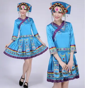 YI Dans Haine populară Chineză Stil Femeile Minoritare Etapă Etnice Efectua