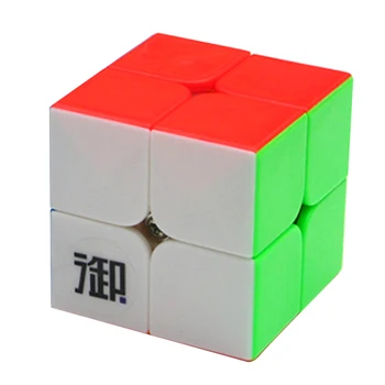 Yumo Yuehun Magic Cub 2x2 Kung Fu Cub Puzzle Jucării pentru Concurență Provocare Colorat Stickerless Versiune