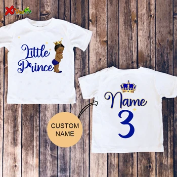 Ziua de naștere a Prințului Tricou pentru Copii Nume Personalizat Tricou Copil Copil 3nd Ziua Cămașă Fată Adolescent Haine Tricou Baieti tricouri