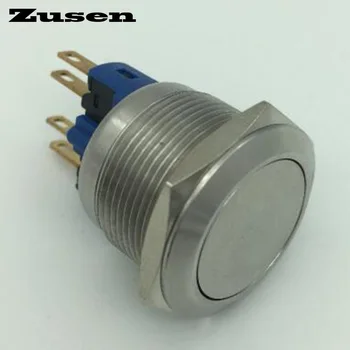 Zusen 22mm Moment de Blocare de Metal Buton Comuta fără Led-uri Impermeabil IP65(ZS22F-11/S)