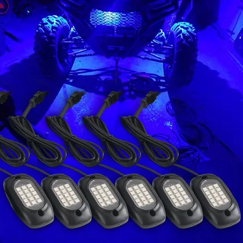 Șasiu auto Lumina de Culoare Rgb Mobile App Control de la Distanță Atmosfera Rock Light Lumină cu Led-uri pentru Wrangler Camioneta 4/5/6 Lumini