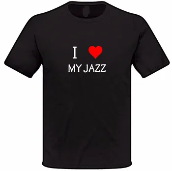 Vara Barbati O-Gât De Imprimare T-Shirt Pentru Barbati Cu Maneci Scurte Fitness T-Shirt Iubesc Inima Mea Jazz-Ul T Shirt Mens Pentru Femei Mașină Cadou Tricou